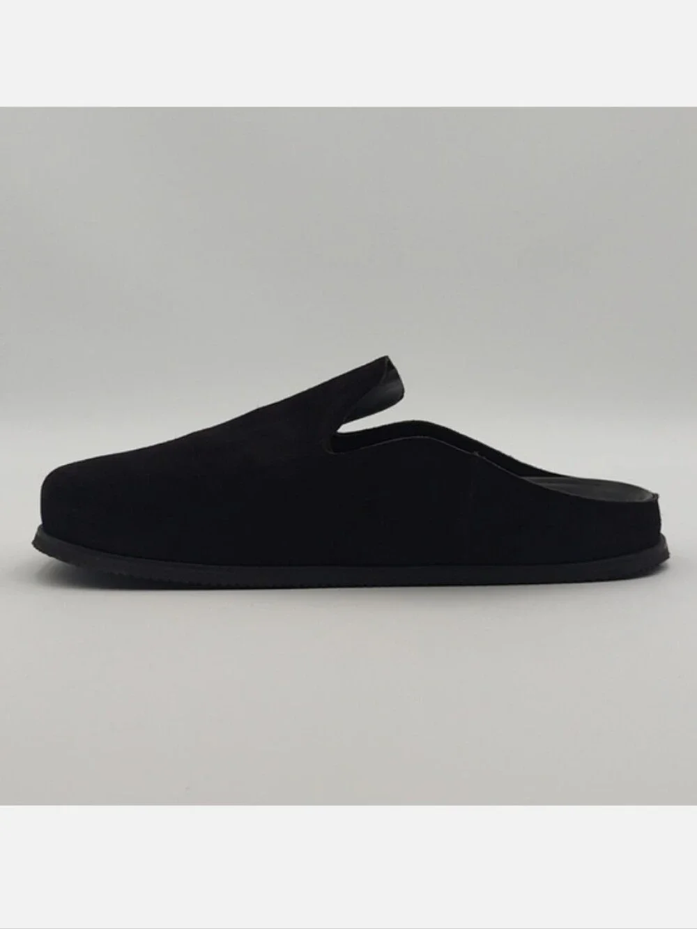 Vince Decker Clog Suede Leather Slip On 12 Minimalist Stealth Wealth Brown